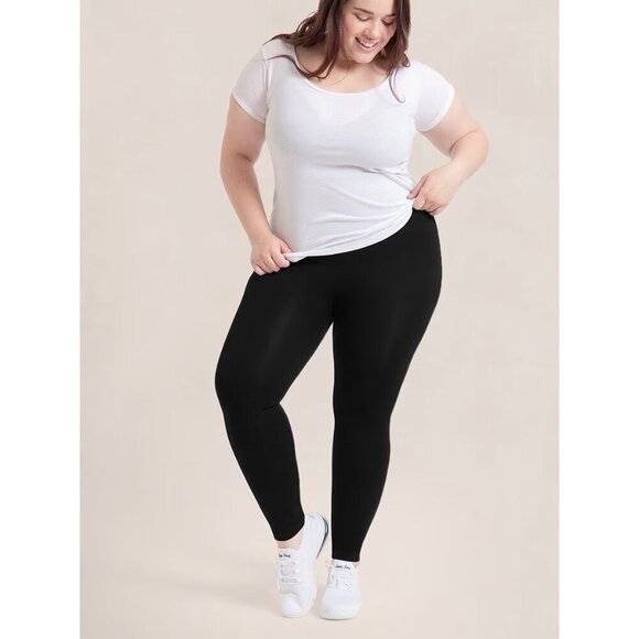 Shapermint Empetua Seamless Comfort Mid Waist Shaping Legging Large Black 41005 - Picture 4 of 6